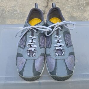 Sperry Gray and Light Purple Mesh Sneakers